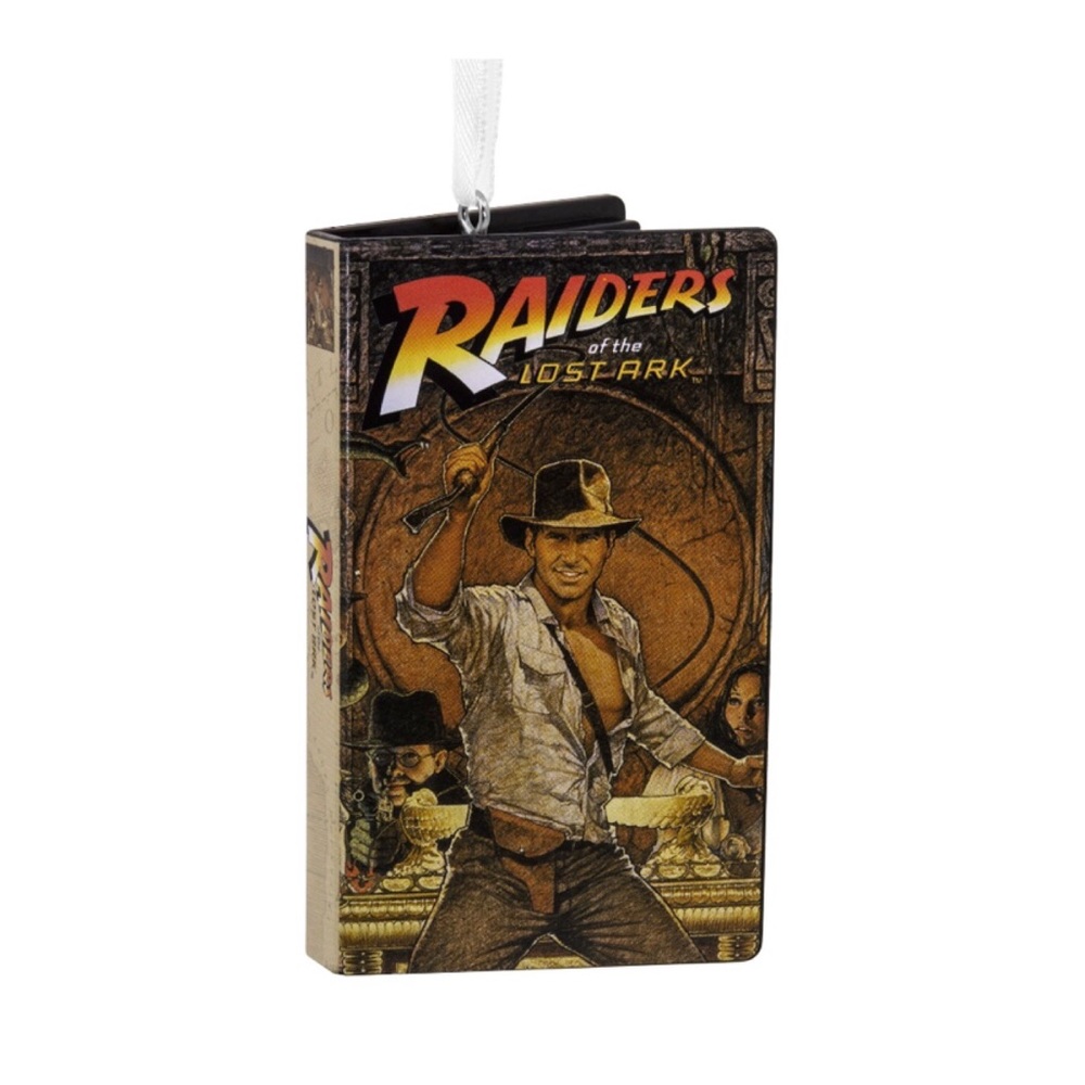 Hallmark “Indiana Jones” Retro Video Cassette Case Christmas Ornament (NWT)